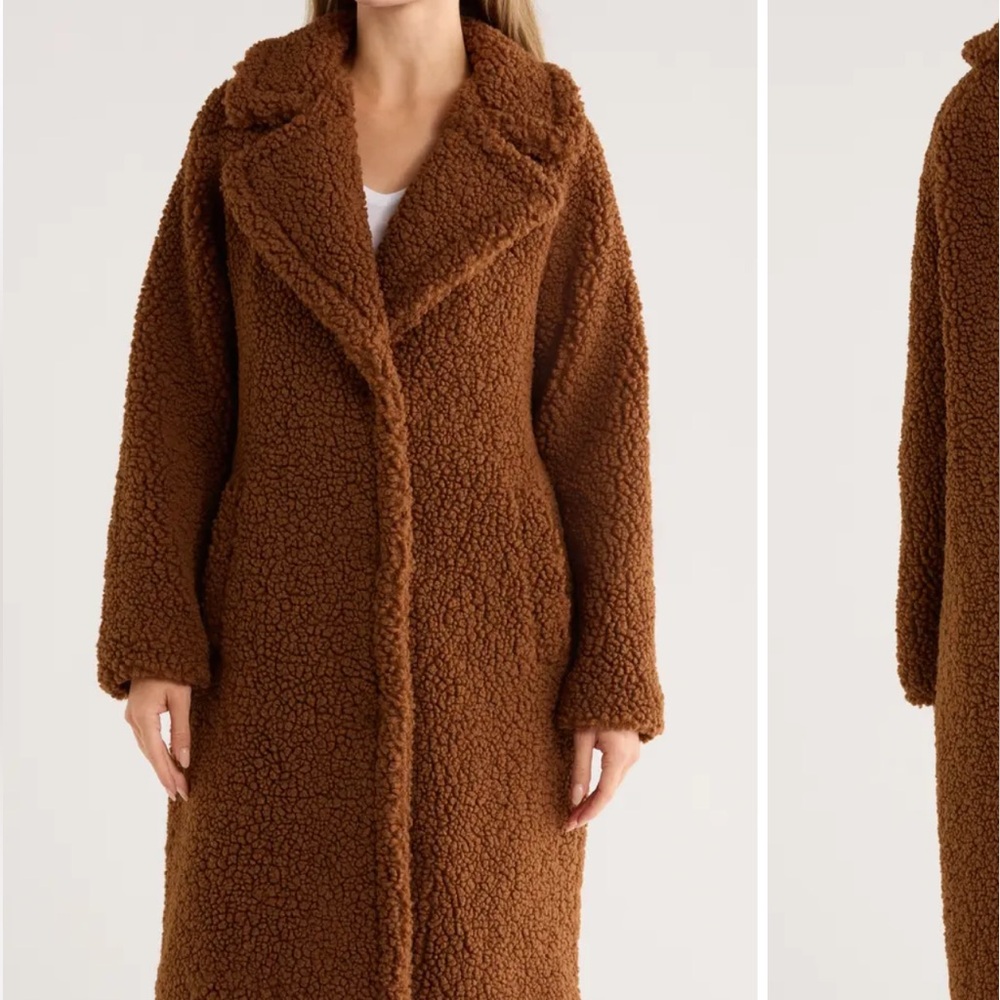 Lucky Brand Missy Faux Shearling Coat
